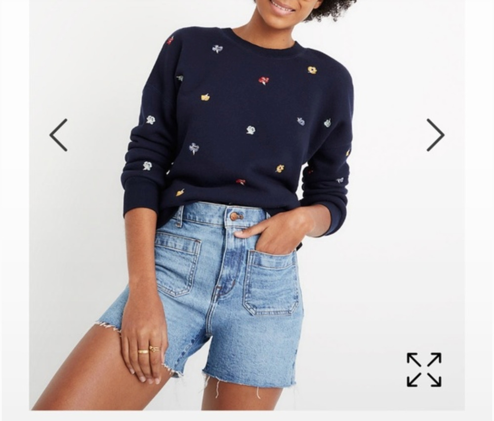 Copied - Madewell High Rise Denim Shorts 24 00 Patch Pocket Fray Hem